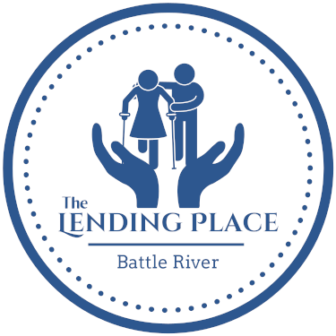 Home lending place logo white background
